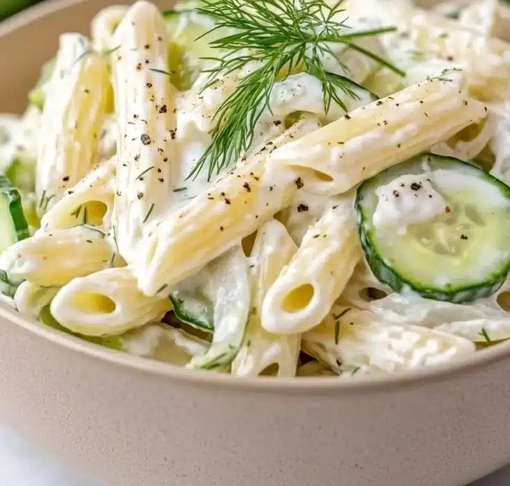 Best Cucumber Pasta Salad