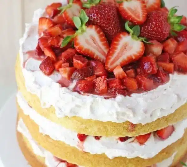 Best Strawberry Shortcake Cake 1 Best Strawberry Shortcake Cake