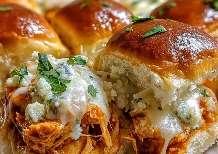 Buffalo Chicken Pizza Dip Sliders 1 Buffalo Chicken Pizza Dip Sliders