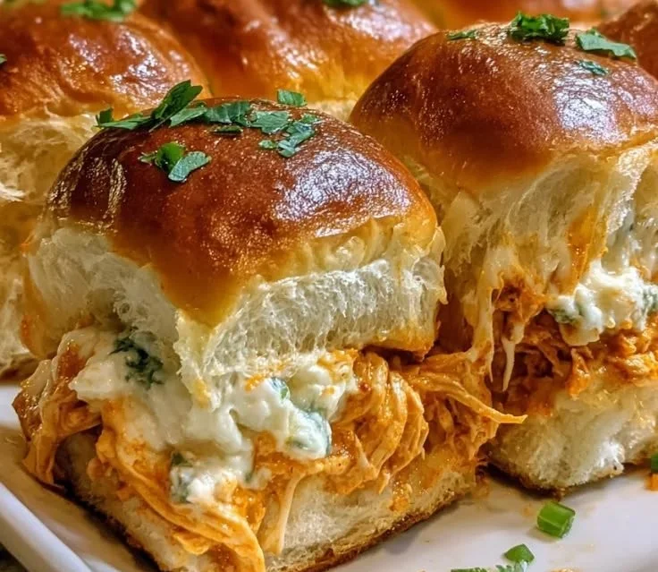 Buffalo Chicken Pizza Dip Sliders 2 Buffalo Chicken Pizza Dip Sliders