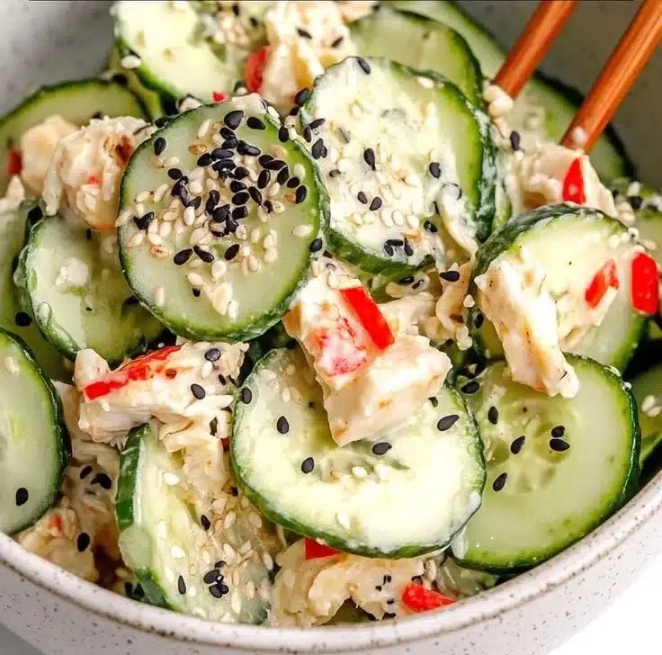 California Roll Cucumber Salad