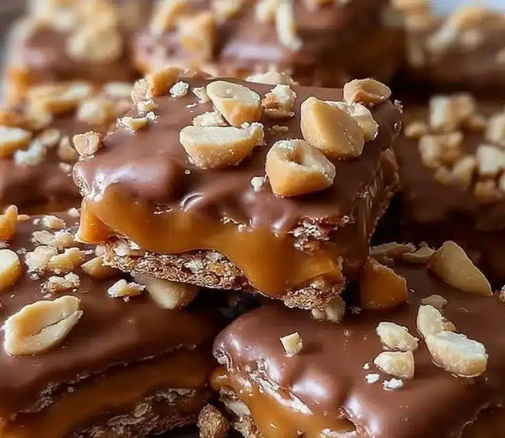 Caramel Peanut Ritz Cracker Bars 2 Caramel Peanut Ritz Cracker Bars