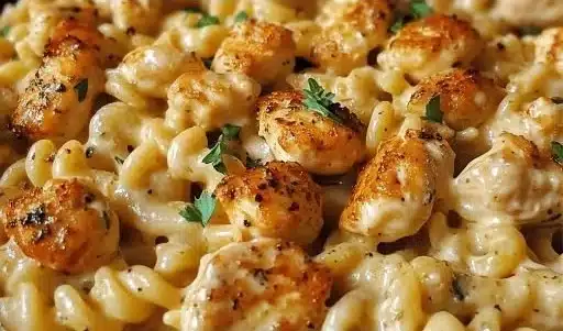 Cheesy Cajun Garlic Chicken Rotini Skillet for Cozy Nights