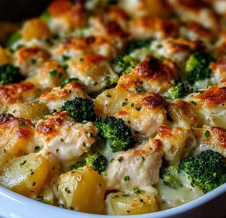 Chicken Potato Broccoli Casserole