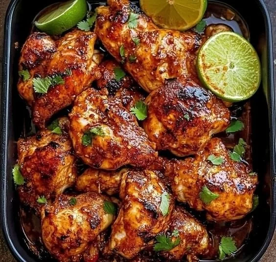 Delicious chili lime chicken grilled with vibrant spices
