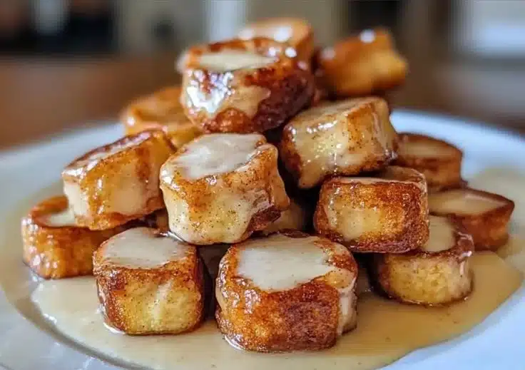 Cinnamon Roll French Toast Bites