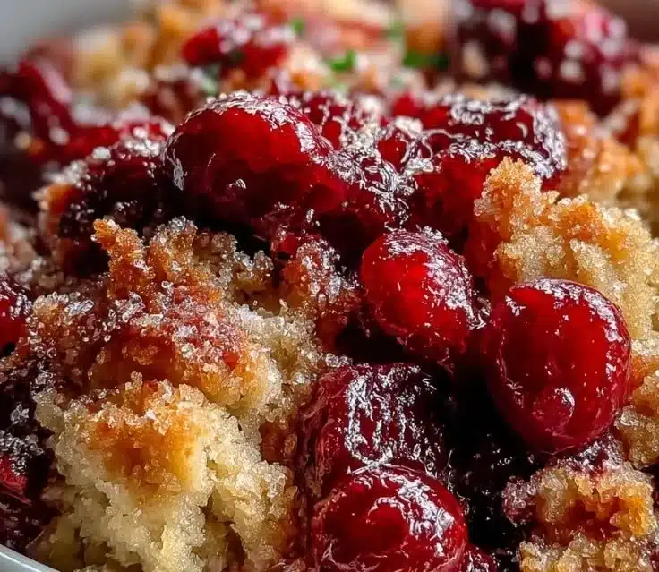 Crispy Cranberry Cobbler