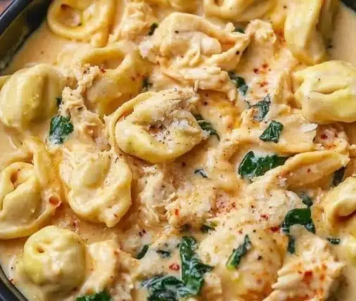 Crockpot Chicken Tortellini