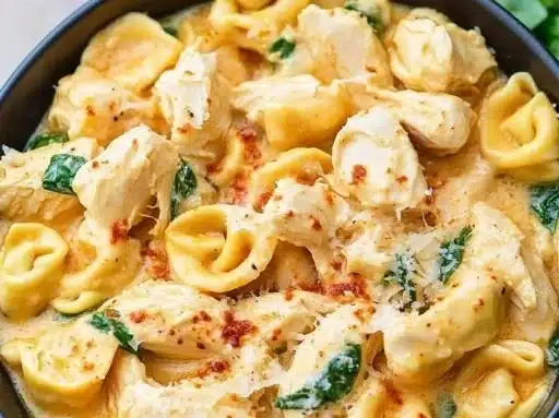 Crockpot Chicken Tortellini