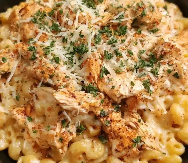Crockpot Garlic Parmesan Chicken Pasta 2 Crockpot Garlic Parmesan Chicken Pasta