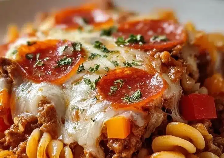 Crockpot Pizza Casserole