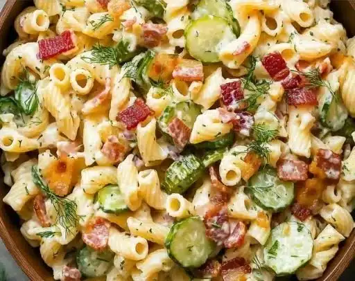 Dill Pickle Bacon Pasta Salad That Will Wow Your Taste Buds 1 Dill Pickle Bacon Pasta Salad That Will Wow Your Taste Buds