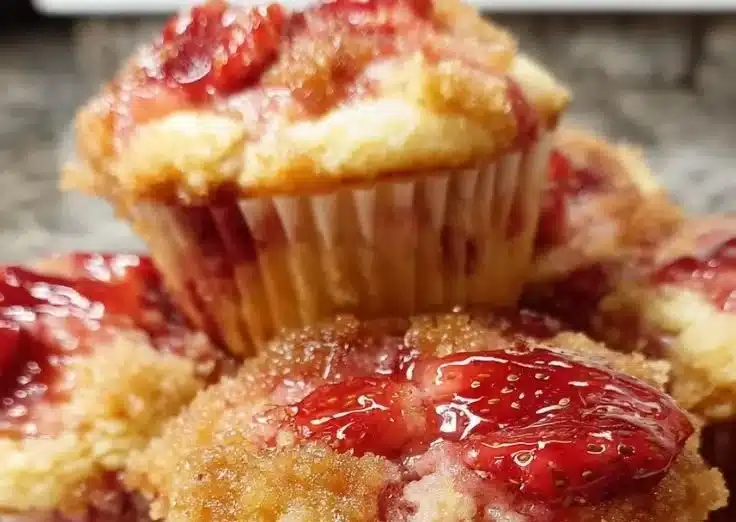 Double Strawberry Muffins