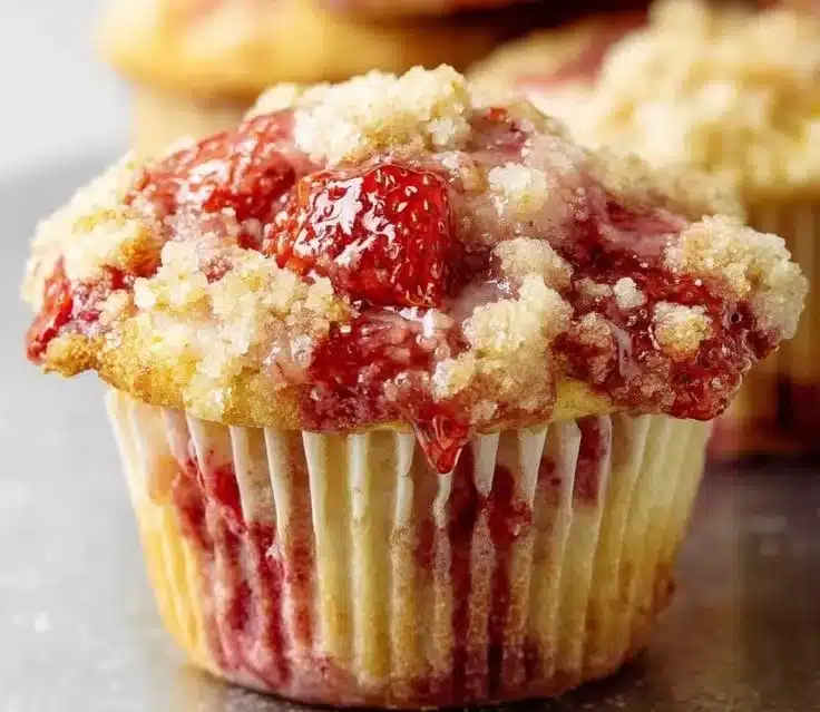 Double Strawberry Muffins