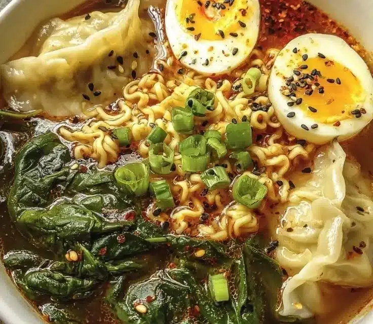 Dumpling Ramen Bowl Soup