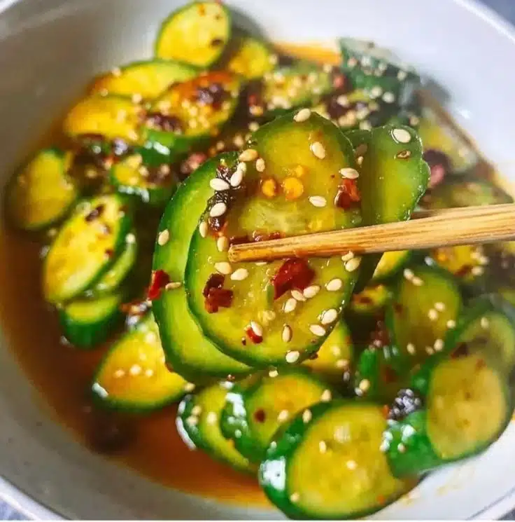 Easy Asian Cucumber Salad 2 Easy Asian Cucumber Salad