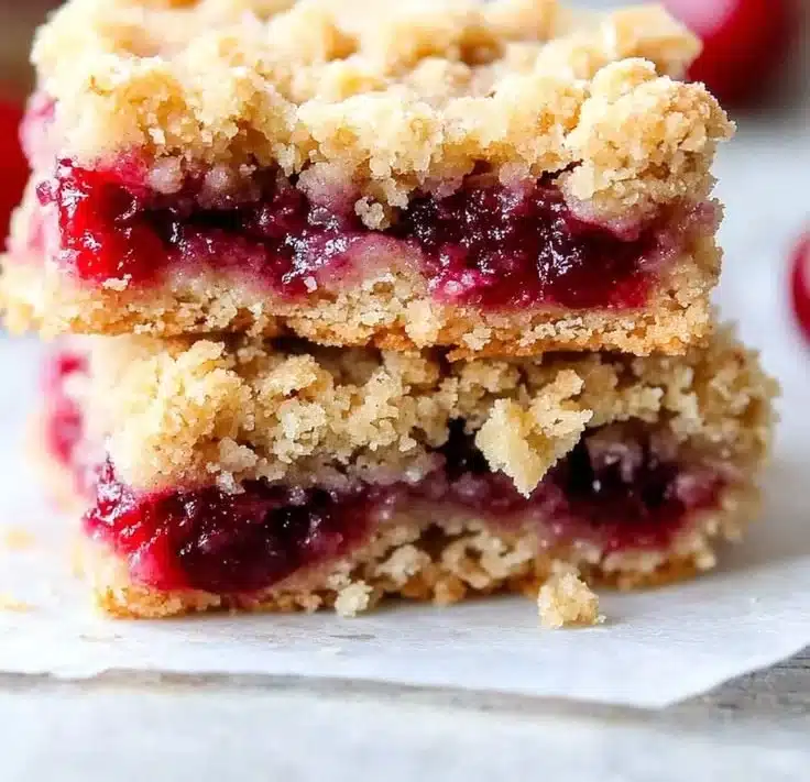 Easy & Tasty Cherry Crumble Bars 1 Easy & Tasty Cherry Crumble Bars