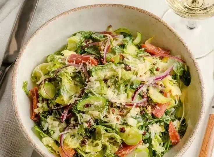 Delicious La Scala chopped salad, a Hollywood favorite for home cooking