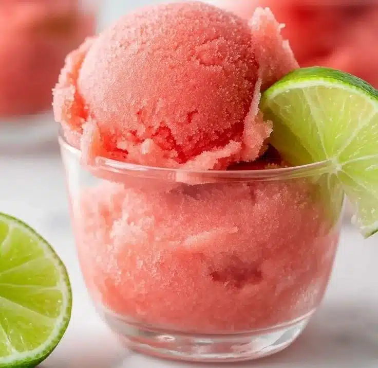 Frozen 2-Ingredient Watermelon Sorbet 1 Frozen 2-Ingredient Watermelon Sorbet
