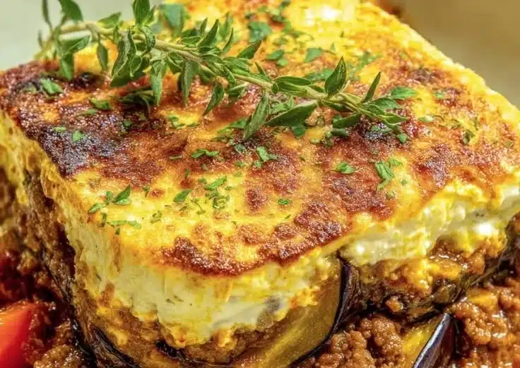 Greek Eggplant Lasagna with Lamb