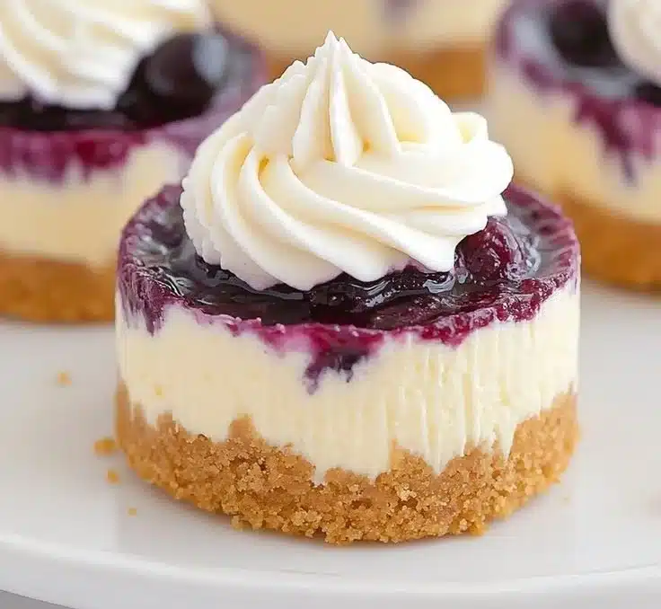 Healthy Mini Lemon Blueberry Cheesecakes 1 Healthy Mini Lemon Blueberry Cheesecakes