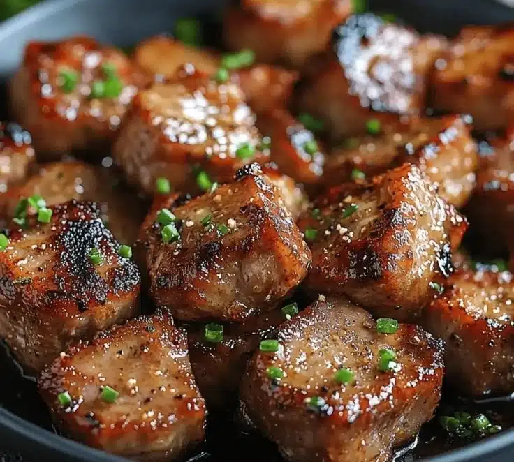 Irresistibly Savory Garlic Pork Bites: Easy Flavor Explosion!