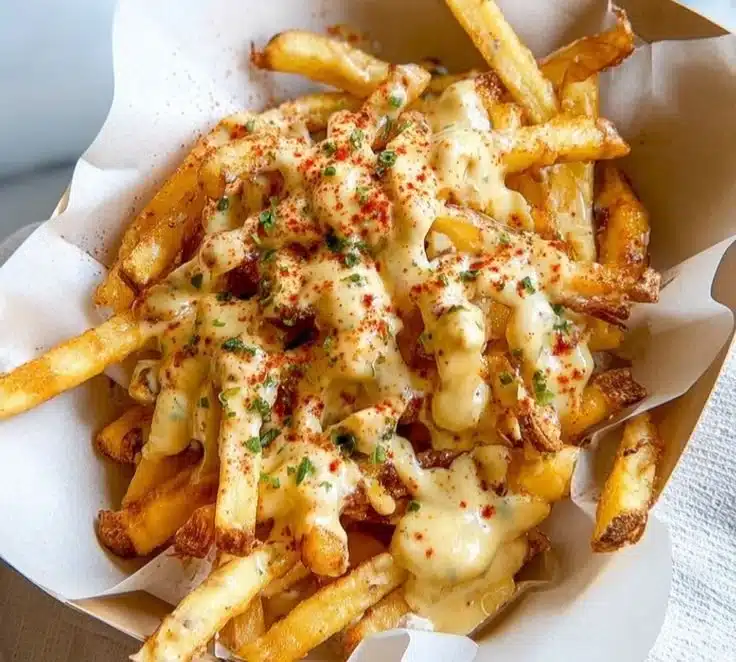 Delicious Louisiana Voodoo Fries inspired by Wingstop recipe