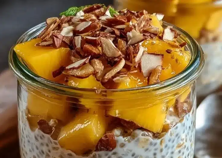 Mango Chia Overnight Oats