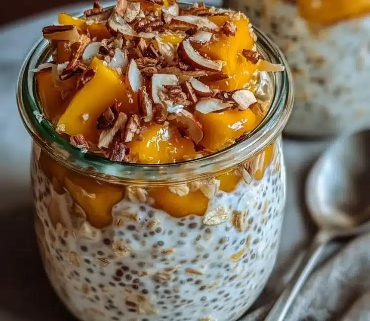 Mango Chia Overnight Oats