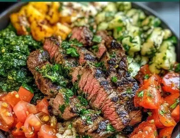 Mediterranean Steak Bowl Recipe
