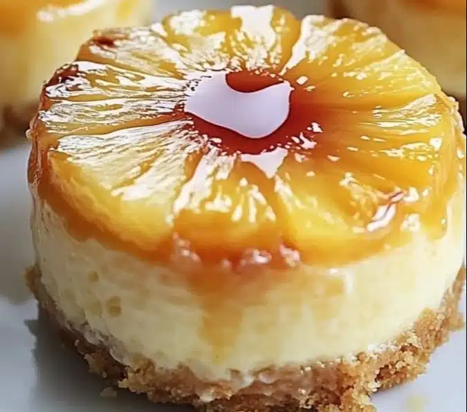 Mini Pineapple Upside-Down Cheesecakes 1 Mini Pineapple Upside-Down Cheesecakes