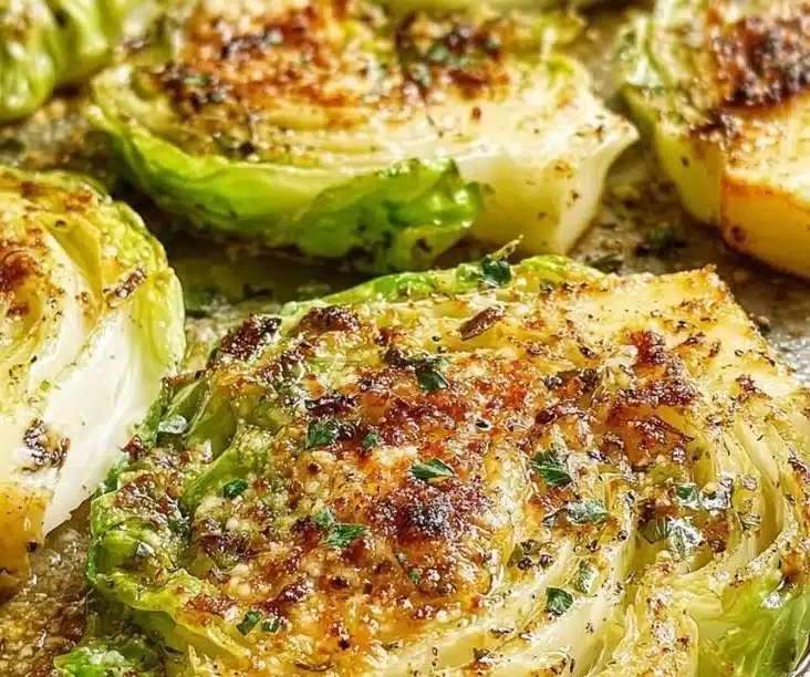 Parmesan Cabbage Steaks
