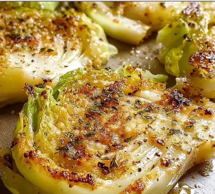Parmesan Cabbage Steaks