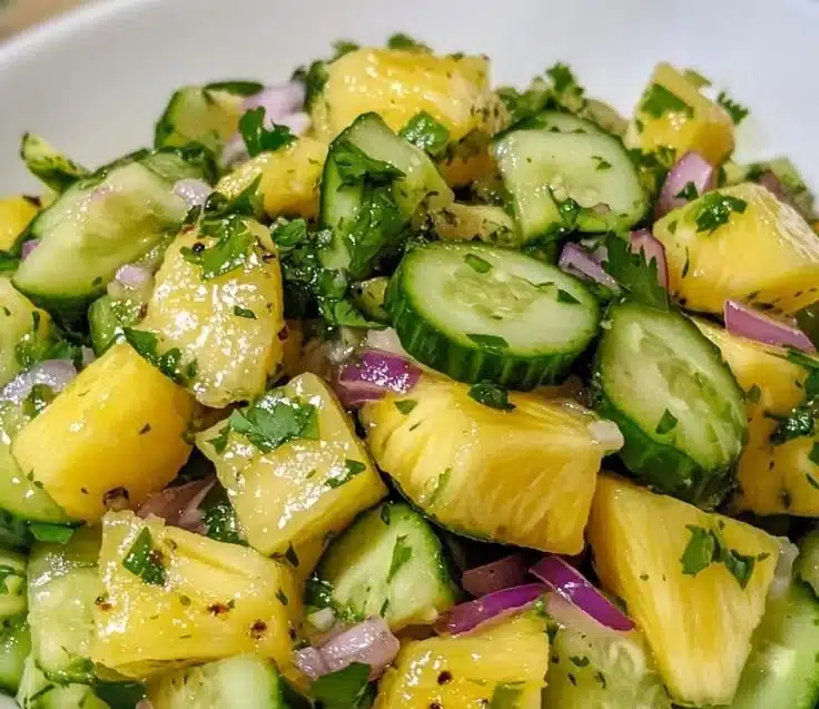 Pineapple Cucumber Salad