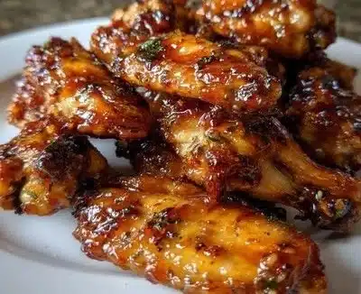 Pineapple-teriyaki wings glazed in a sweet and tangy sauce