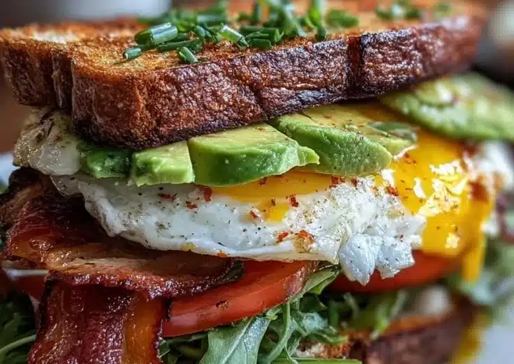 Sourdough Avocado BLT Stack