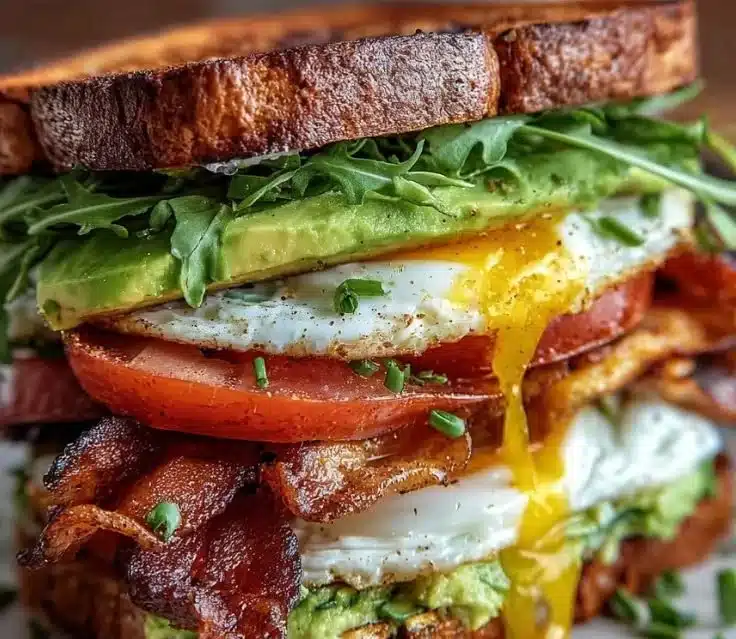 Sourdough Avocado BLT Stack