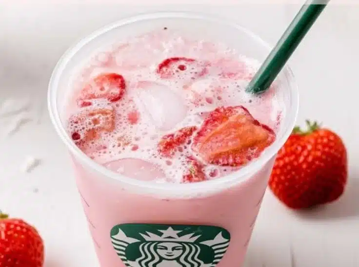 Starbucks Pink Drink Recipe with White Cran-Strawberry Juice