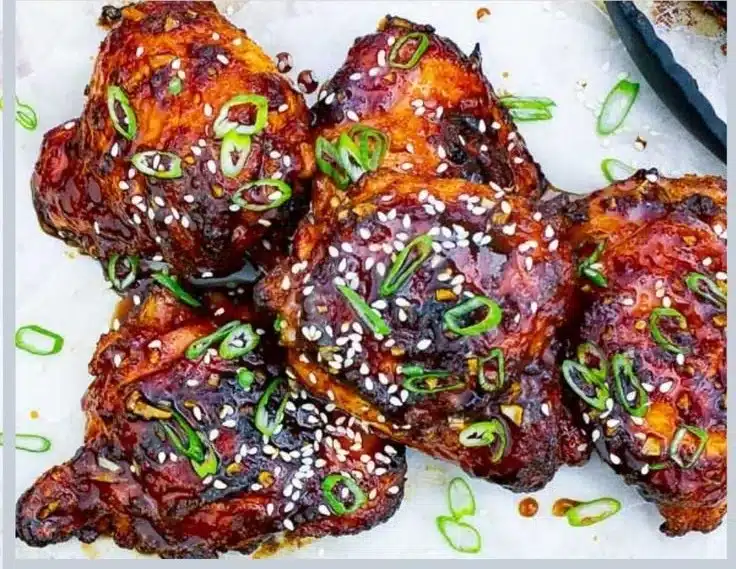 Sticky Asian Grilled Chicken Thighs