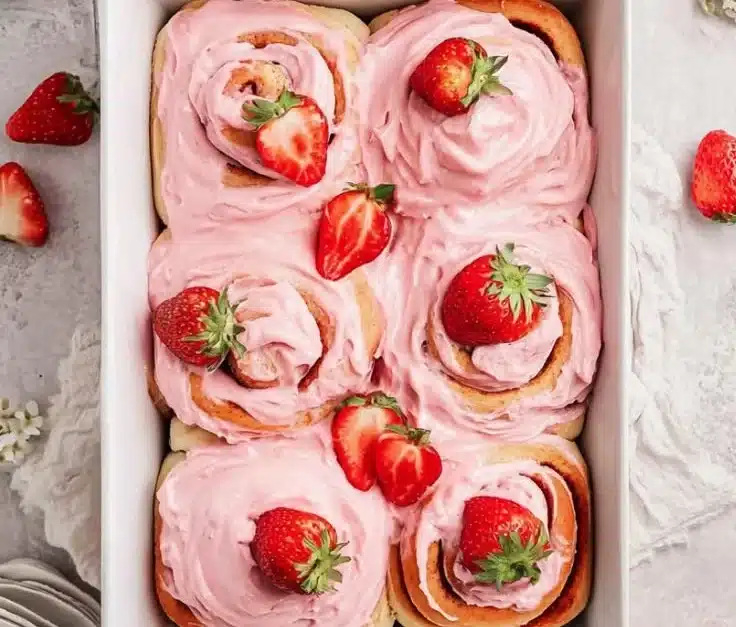 Strawberry Cinnamon Rolls