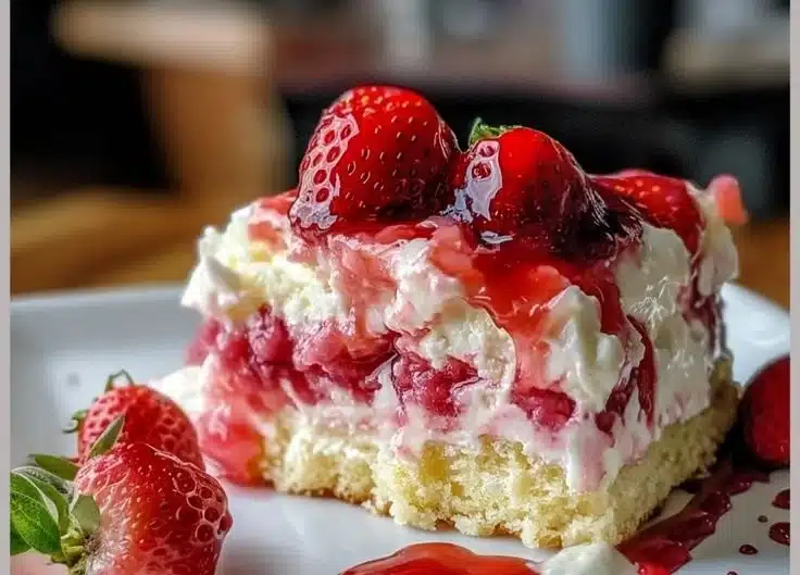 Strawberry Earthquake Cake 2 Strawberry Earthquake Cake
