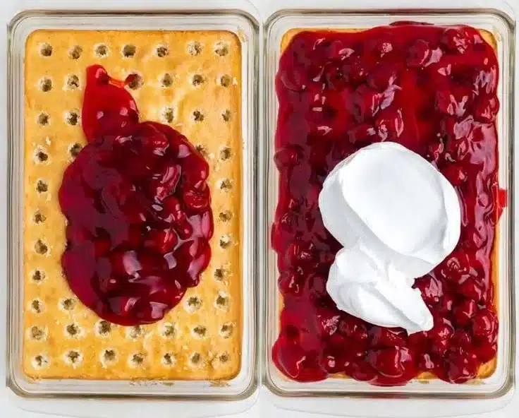 Strawberry Shortcake Poke Cake 1 Strawberry Shortcake Poke Cake