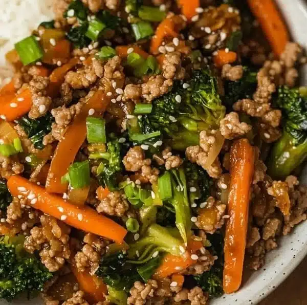 Teriyaki Ground Turkey Stir-Fry