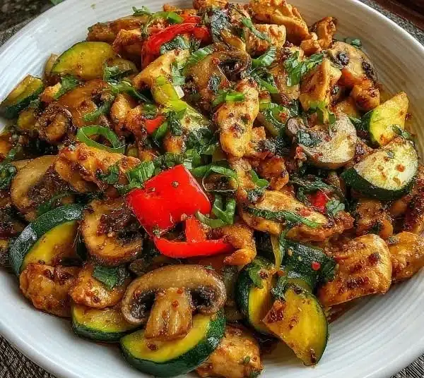 Zucchini Mushroom Chicken Stir Fry 1 Zucchini Mushroom Chicken Stir Fry