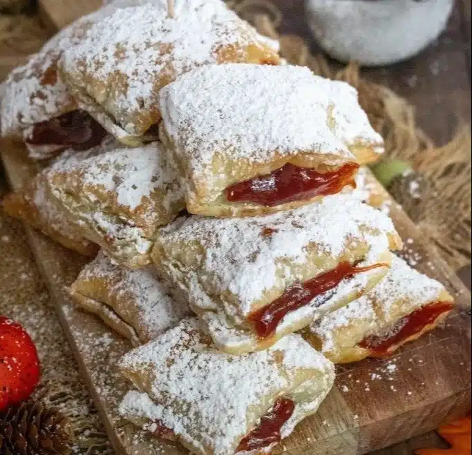 Authentic Puerto Rican guava pastries filled with sweet guava paste.