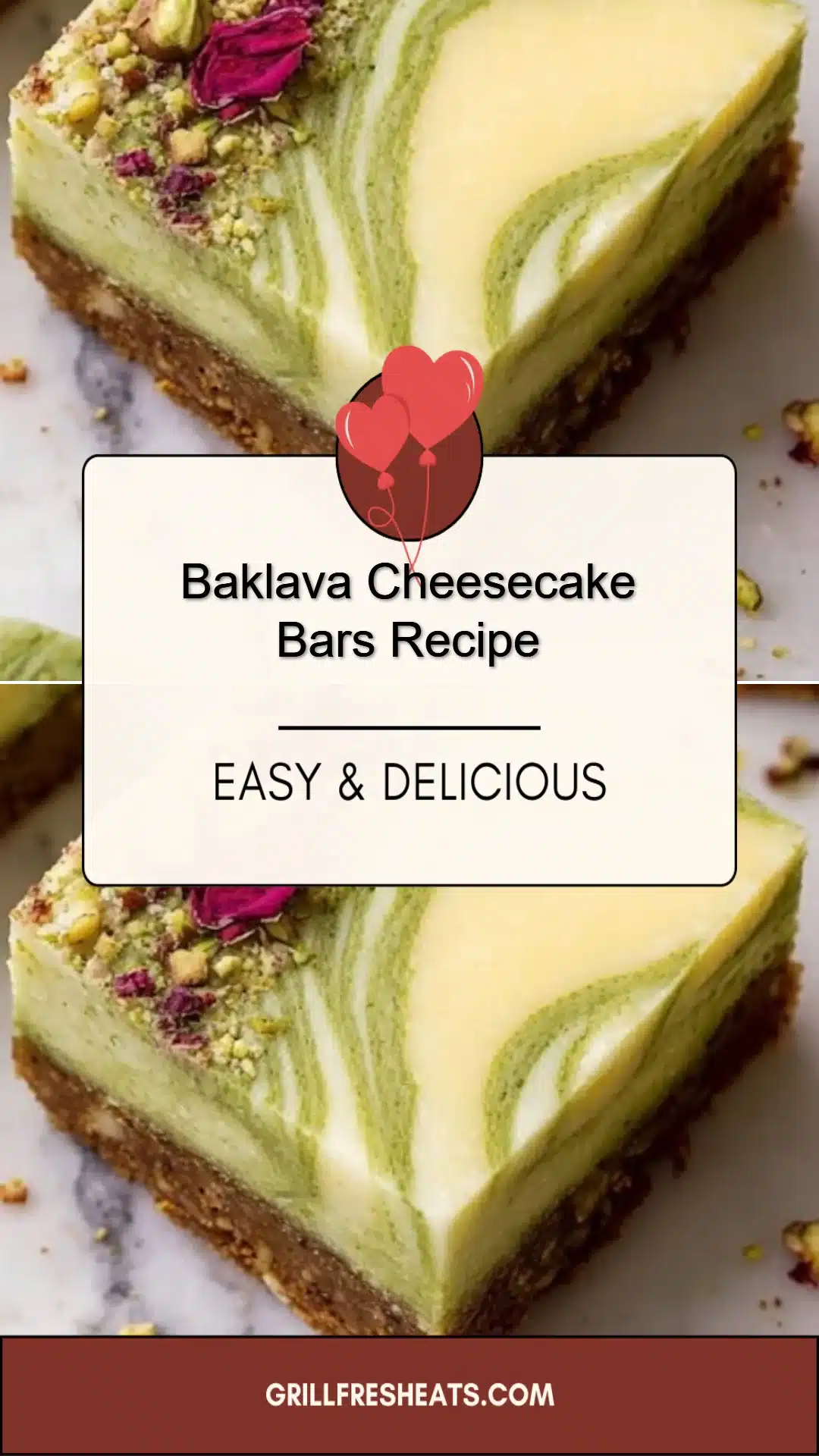 Baklava Cheesecake Bars Recipe