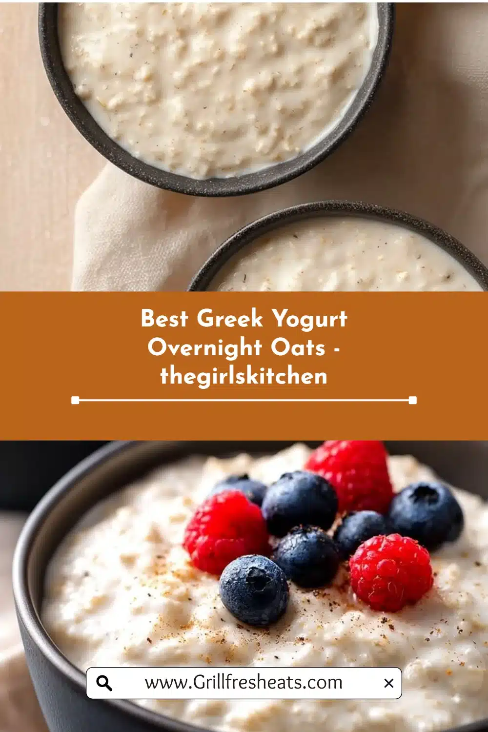 Best Greek Yogurt Overnight Oats - thegirlskitchen