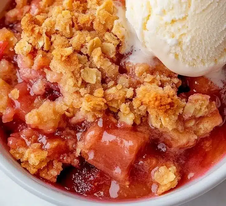 Best Homemade Rhubarb Crisp