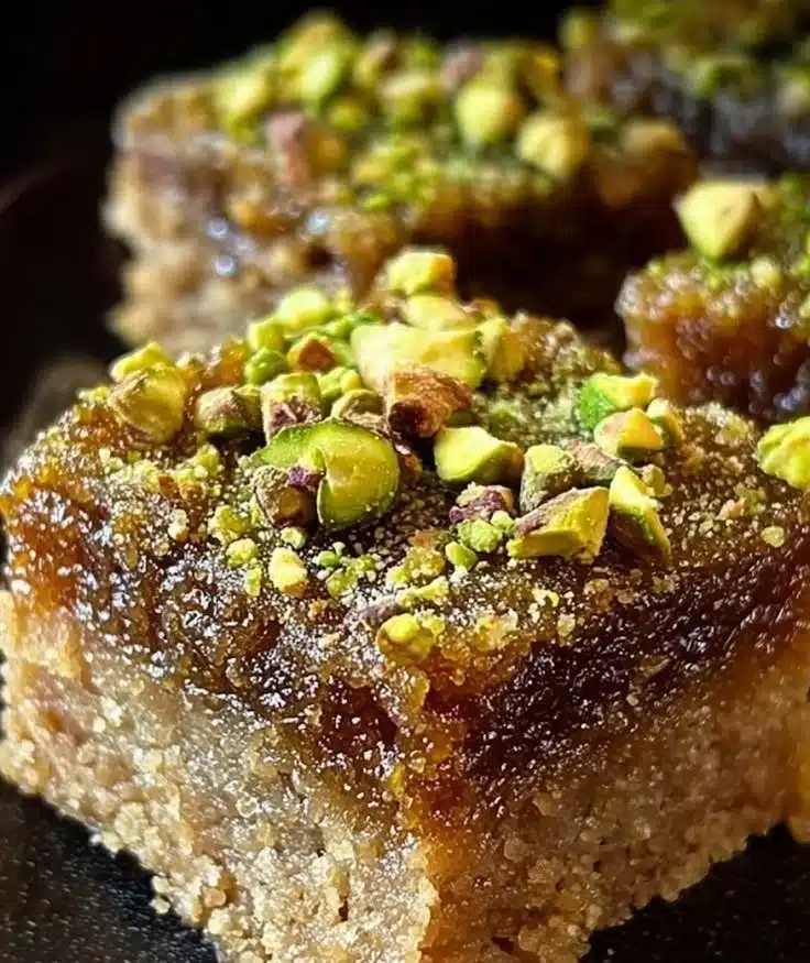Brown Butter Honey Pistachio Cookie Bars
