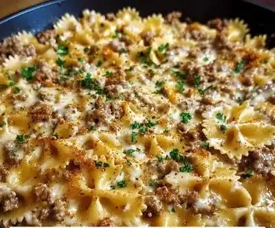 Cajun Cream Cheese Alfredo Bowties